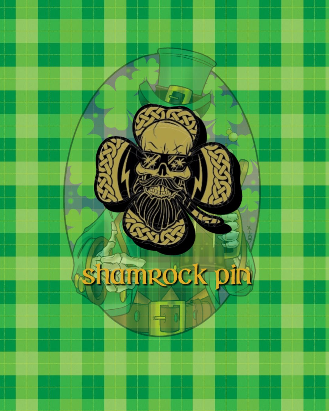 BV305 Shamrock Pin